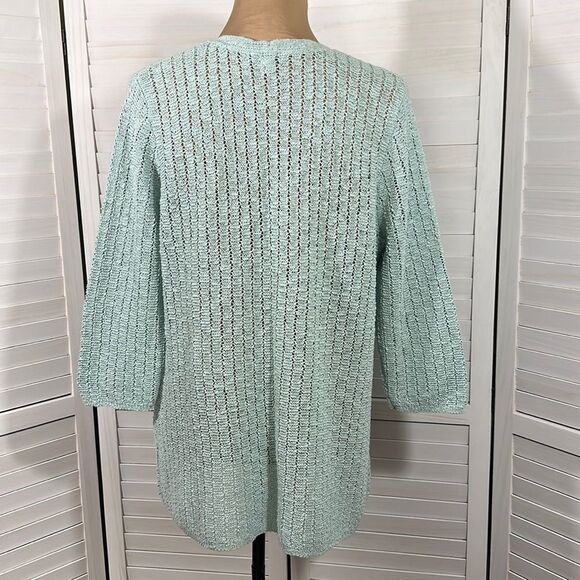 J. Jill  Sweater LP Large Petite Aegean Mist Knit NWOT - Picture 10 of 13